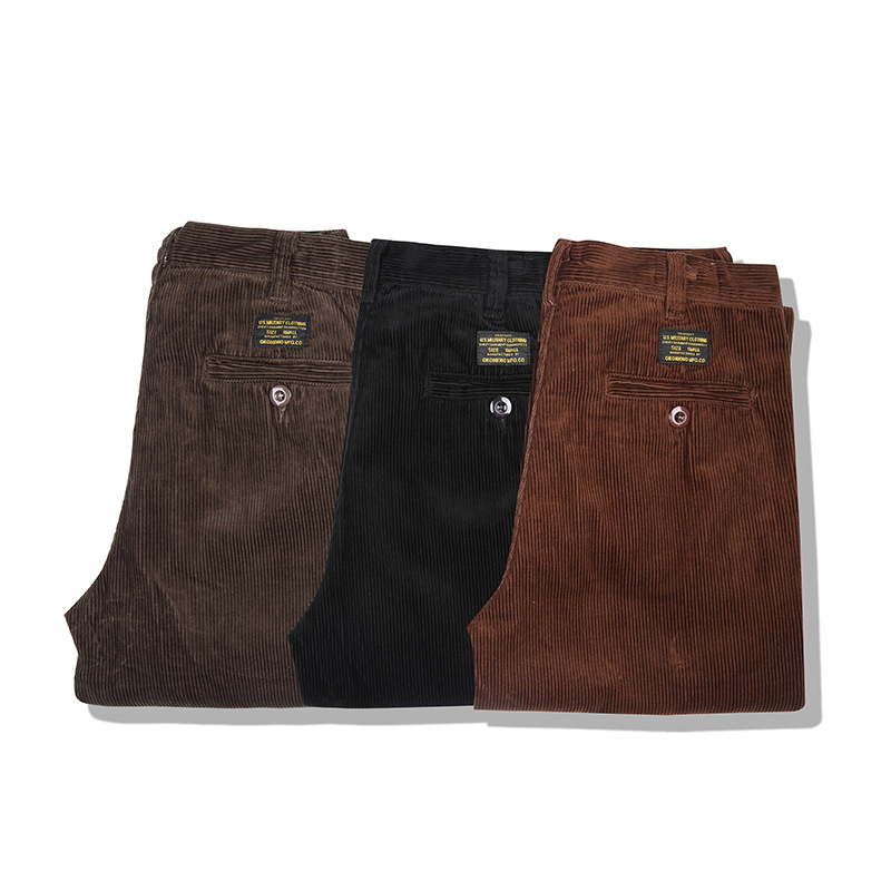 Corduroy Pant Warm - Ok1912 jesień zima ciepłe sztruksowe spodnie