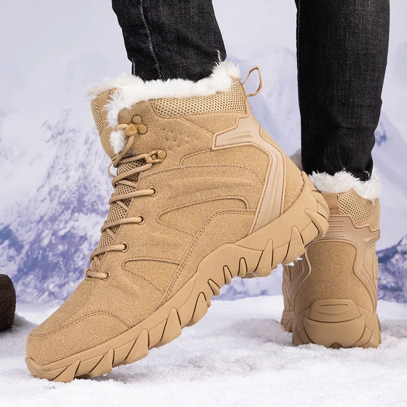 Waterproof Winter Boot - Męskie zimowe buty taktyczne sznurowane wojskowe