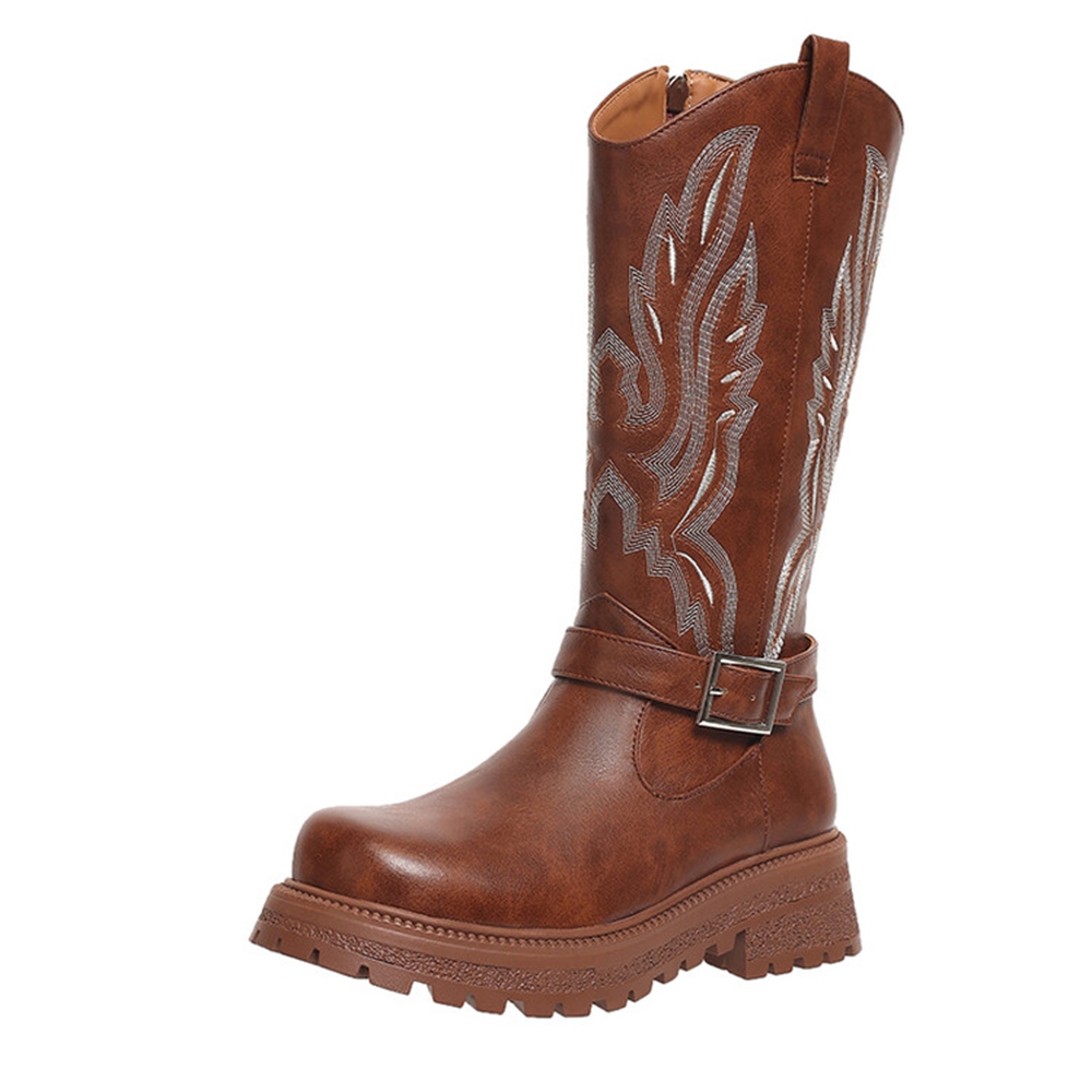 Waterproof Winter Boot - Damskie kozaki do kolan na grubym
