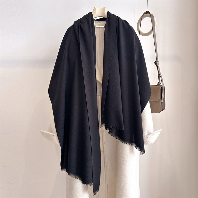 Shawl Wrap Winter - Luksusowy zimowy kaszmirowy szal damski, jednolity