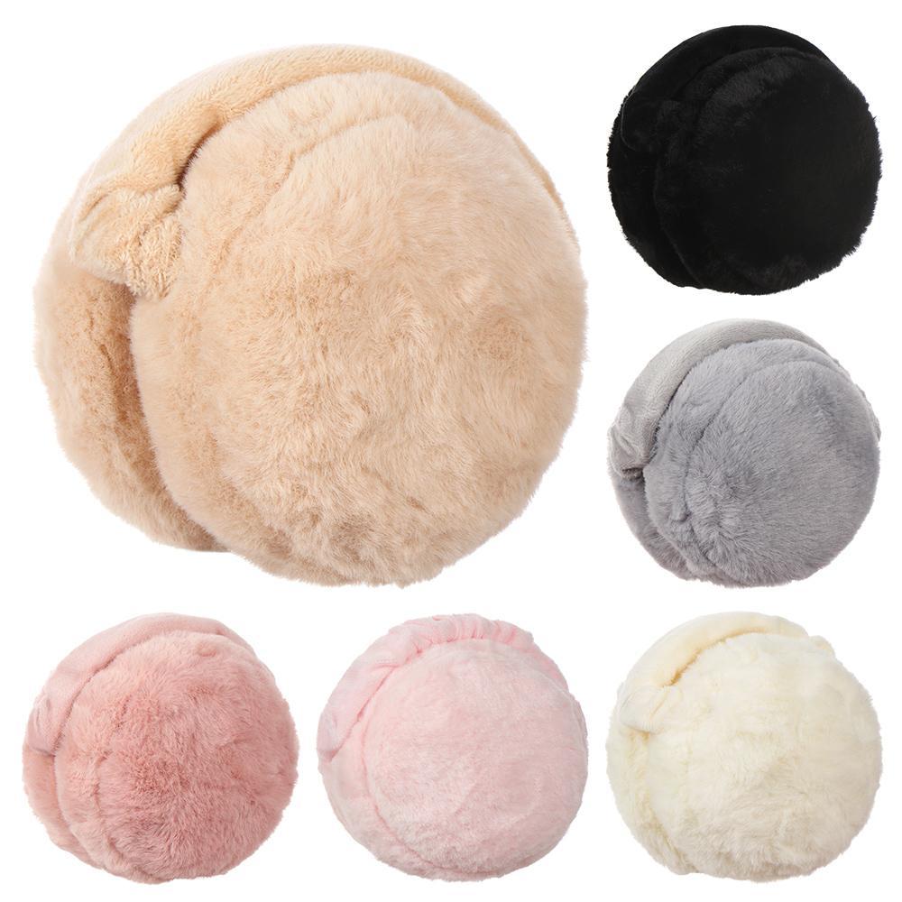 Earmuffs Foldable - Modne, ciepłe, składane nauszniki damskie, jednokolorowe.