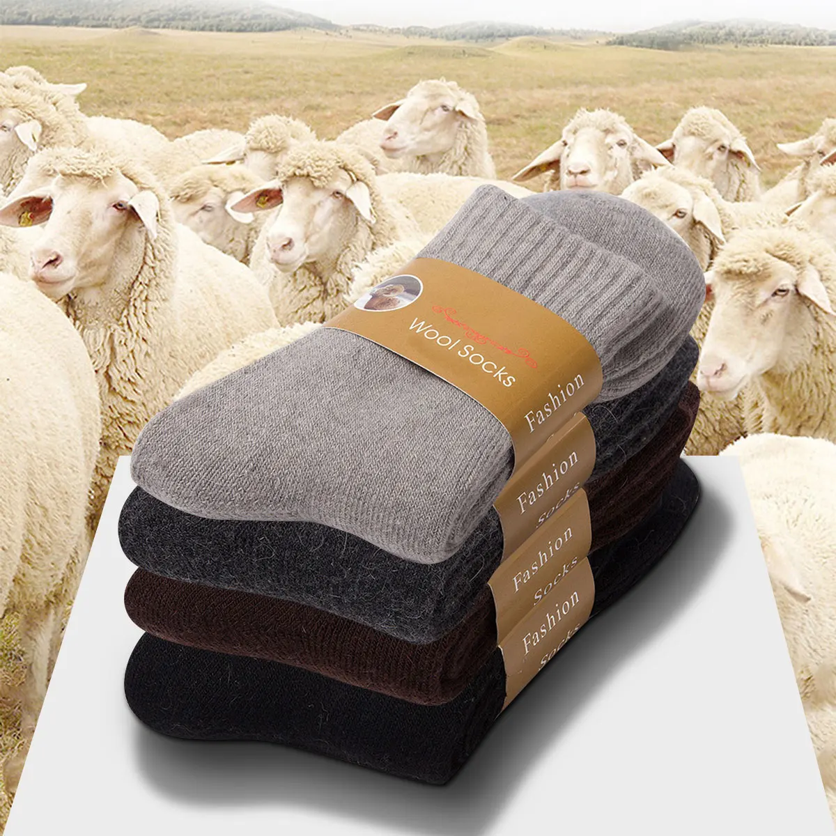 2 pary zimowych ciepłych skarp – Thermal Sock Wool recenzja i cena