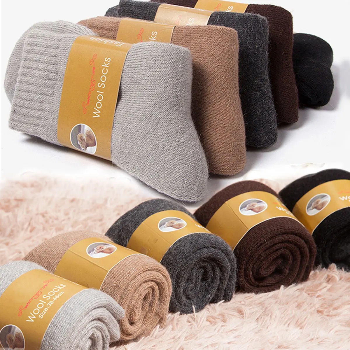 2 pary zimowych ciepłych skarp – Thermal Sock Wool recenzja i cena