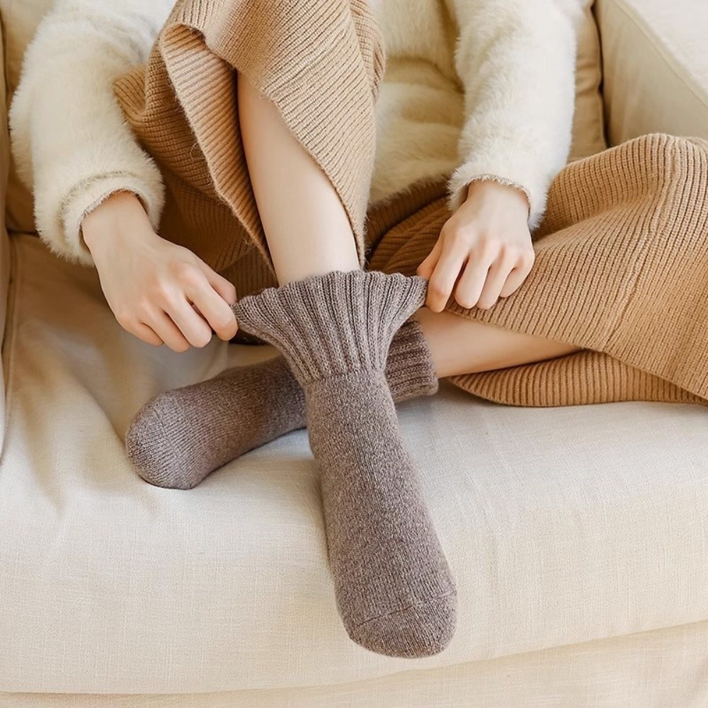 Kreatywne, jednokolorowe, grub – Thermal Sock Wool recenzja i cena