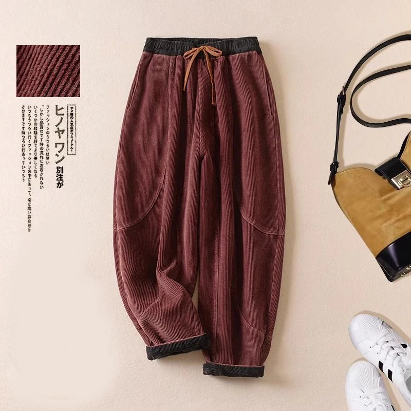 Spodnie haremki z sztruksu dam – Corduroy Pant Warm recenzja i cena